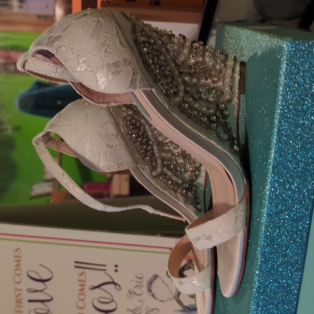 Blue by Betsey Johnson Embellished Wedges